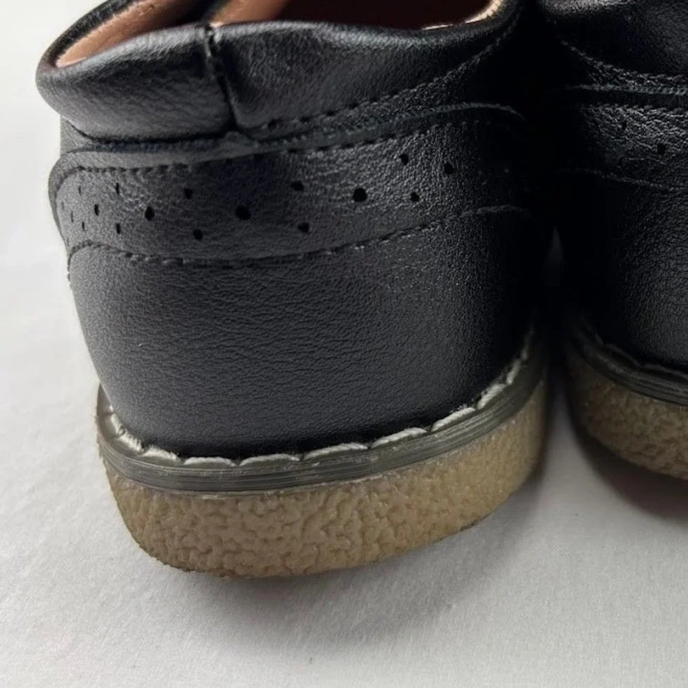 MG Baby Toddler Sz 11 Black Wingtip Oxford Dress Shoes Lace‎ Up Boys Comfortable